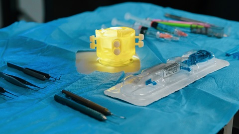 Artificial eye model and surgical instruments prepared for ophthalmology wet-lab simulation training